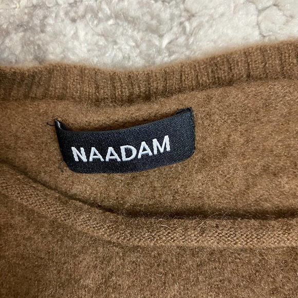 NAADAM Cashmere Crop Sweater Brown - Picture 6 of 10
